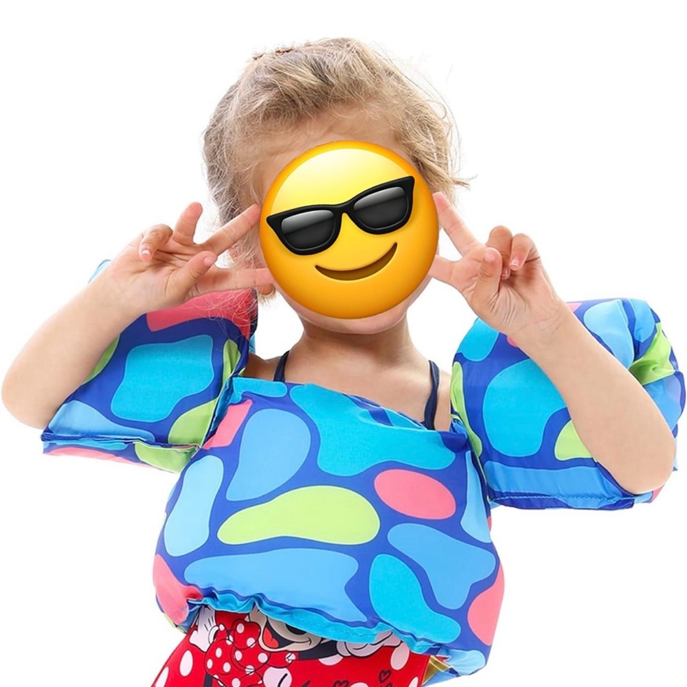 Toddler Puddle Jumper Swim Aid Abstract Blue Print